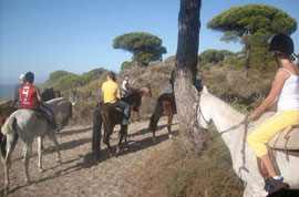 Montar a caballo en Ayamonte