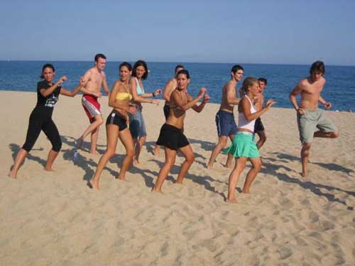 Tanzgruppe in Canet de Mar